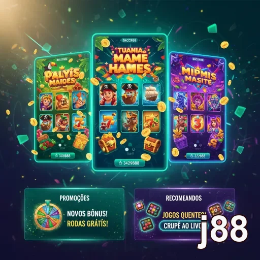 Ilustração de Explore a Plataforma de Jogos j88 com Tecnologia de Ponta